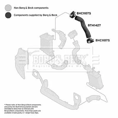 BTH1427 BORG & BECK Трубка нагнетаемого воздуха