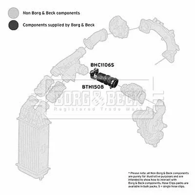 BTH1508 BORG & BECK Трубка нагнетаемого воздуха