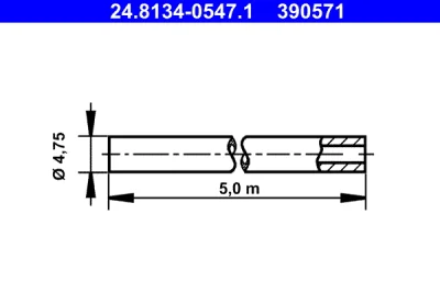 24.8134-0547.1 ATE Трубопровод тормозного привода