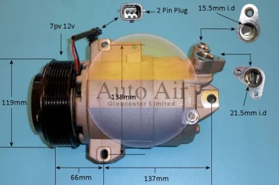 14-0250P AUTO AIR GLOUCESTER Компрессор, кондиционер