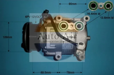 14-0322P AUTO AIR GLOUCESTER Компрессор, кондиционер