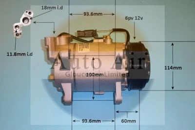 14-0346P AUTO AIR GLOUCESTER Компрессор, кондиционер