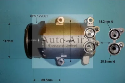 14-1047P AUTO AIR GLOUCESTER Компрессор, кондиционер