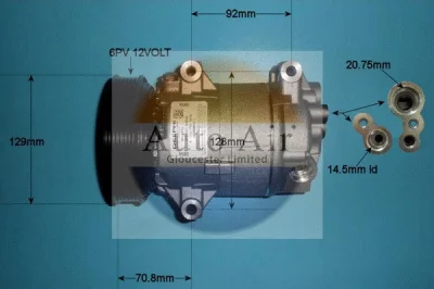 14-1111 AUTO AIR GLOUCESTER Компрессор, кондиционер