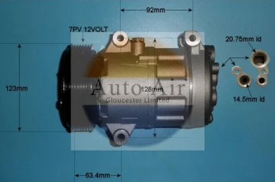 14-1115P AUTO AIR GLOUCESTER Компрессор, кондиционер