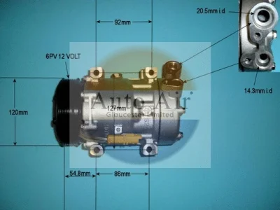 14-1248P AUTO AIR GLOUCESTER Компрессор, кондиционер