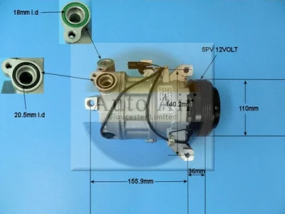 14-1310P AUTO AIR GLOUCESTER Компрессор, кондиционер