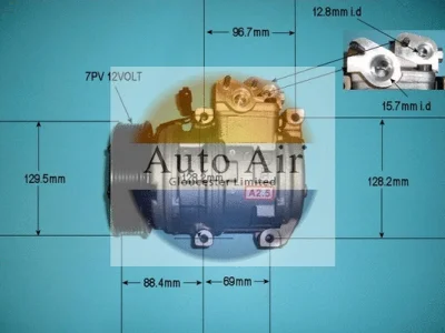 14-1443 AUTO AIR GLOUCESTER Компрессор, кондиционер