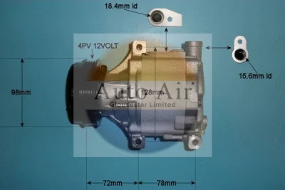 14-2078 AUTO AIR GLOUCESTER Компрессор, кондиционер