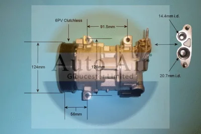 14-9638P AUTO AIR GLOUCESTER Компрессор, кондиционер