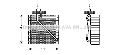 Испаритель, кондиционер AVA FDV270