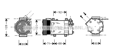 RTK127 AVA Компрессор, кондиционер