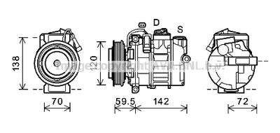 RTK494 AVA Компрессор, кондиционер