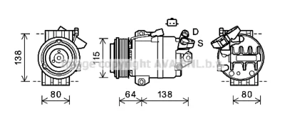 RTK565 AVA Компрессор, кондиционер