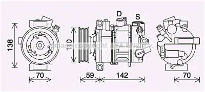 VNK401 AVA Компрессор, кондиционер