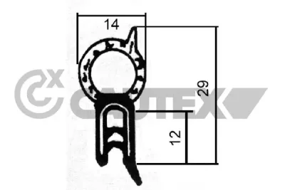 Уплотнение двери CAUTEX 011003