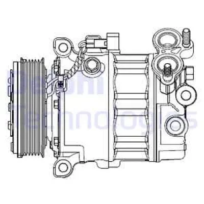 CS20512 DELPHI Компрессор, кондиционер