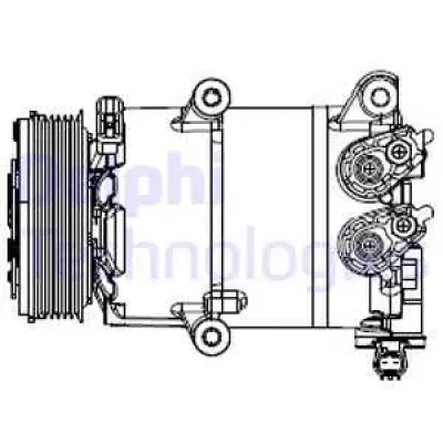 CS20553 DELPHI Компрессор, кондиционер