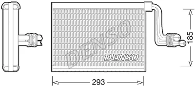 DEV05002 DENSO Испаритель, кондиционер