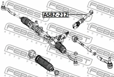 Вал сошки рулевого управления FEBEST ASBZ-212