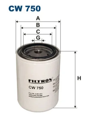 Фильтр охлаждающей жидкости FILTRON CW750
