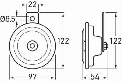 3BA 002 768-382 BEHR/HELLA/PAGID Звуковой сигнал