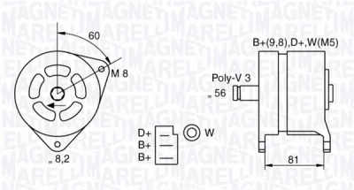 063324145010 MAGNETI MARELLI Генератор