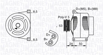 063377002010 MAGNETI MARELLI Генератор