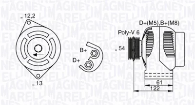 063377018010 MAGNETI MARELLI Генератор