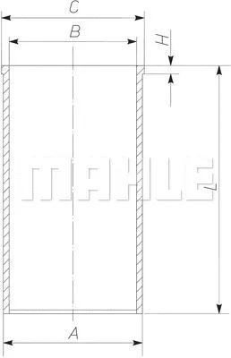 004 WV 14 00 KNECHT/MAHLE Гильза цилиндра