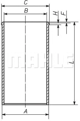 007 WV 56 00 KNECHT/MAHLE Гильза цилиндра