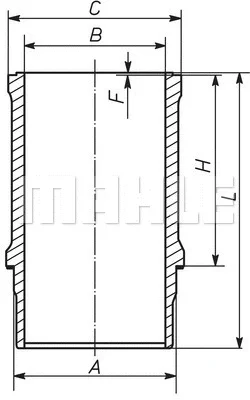 021 WN 26 01 KNECHT/MAHLE Гильза цилиндра