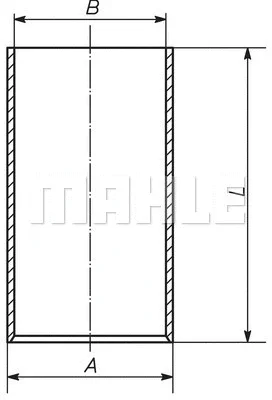 039 WV 21 00 KNECHT/MAHLE Гильза цилиндра