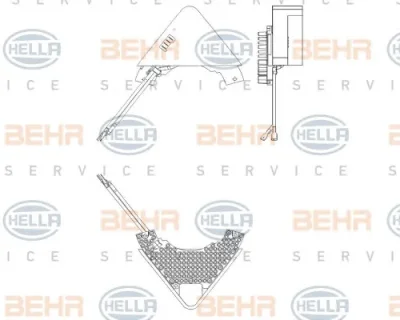 Блок управления отопителем (печкой) BEHR/HELLA/PAGID 5HL 351 321-271