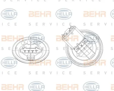 Блок управления отопителем (печкой) BEHR/HELLA/PAGID 5HL 351 321-301
