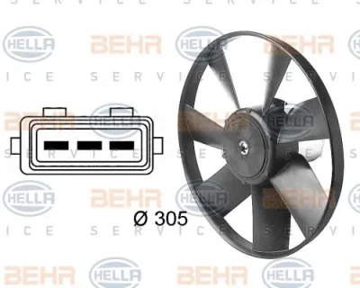 8EW 009 144-461 BEHR/HELLA/PAGID Вентилятор охлаждения радиатора