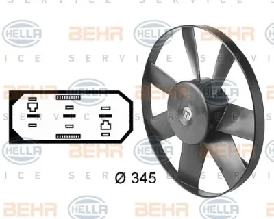 8EW 009 144-581 BEHR/HELLA/PAGID Вентилятор охлаждения радиатора