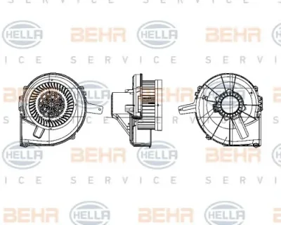 8EW 009 157-141 BEHR/HELLA/PAGID Вентилятор салона