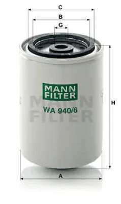 Фильтр охлаждающей жидкости MANN WA 940/6