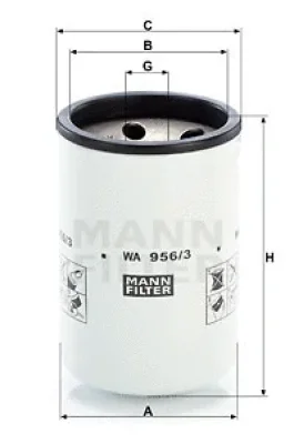 WA 956/3 MANN Фильтр охлаждающей жидкости