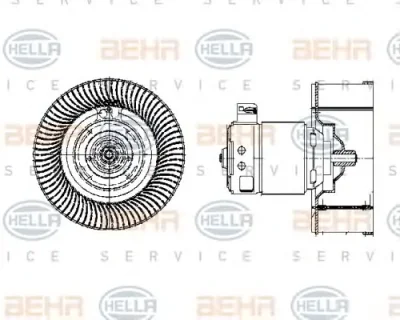 8EW 009 158-041 BEHR/HELLA/PAGID Вентилятор салона