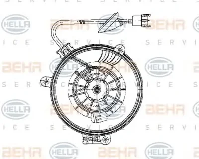 8EW 009 159-241 BEHR/HELLA/PAGID Вентилятор салона