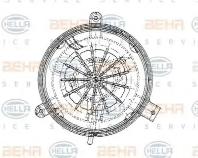 8EW 009 159-251 BEHR/HELLA/PAGID Вентилятор салона