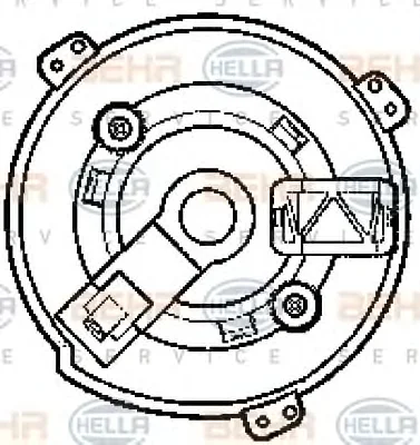 8EW 009 159-531 BEHR/HELLA/PAGID Вентилятор салона