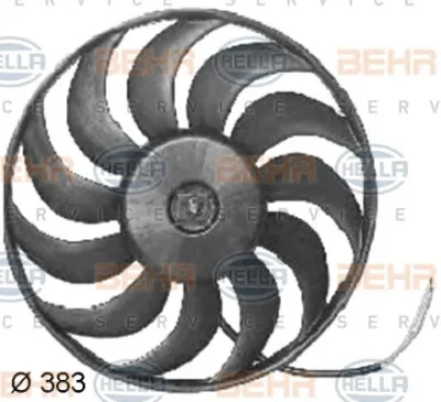 8EW 351 034-781 BEHR/HELLA/PAGID Вентилятор охлаждения радиатора