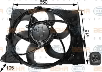 Вентилятор охлаждения радиатора BEHR/HELLA/PAGID 8EW 351 043-251