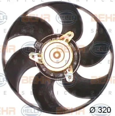 Вентилятор охлаждения радиатора BEHR/HELLA/PAGID 8EW 351 044-161