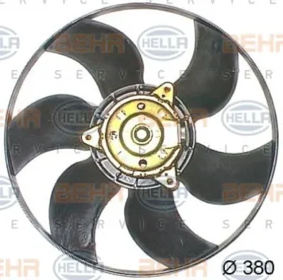 8EW 351 044-191 BEHR/HELLA/PAGID Вентилятор охлаждения радиатора