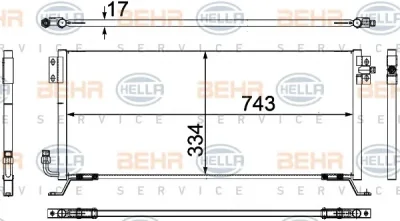 Радиатор кондиционера BEHR/HELLA/PAGID 8FC 351 024-111