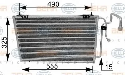 8FC 351 035-261 BEHR/HELLA/PAGID Радиатор кондиционера